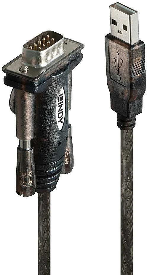 Adapteris - LINDY USB į Serijinį Konverterį Lite Adapteris, Juodas