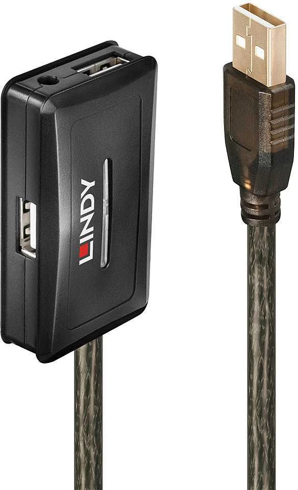 Lindy USB 2.0 šakotuvas su 10 metrų laidu