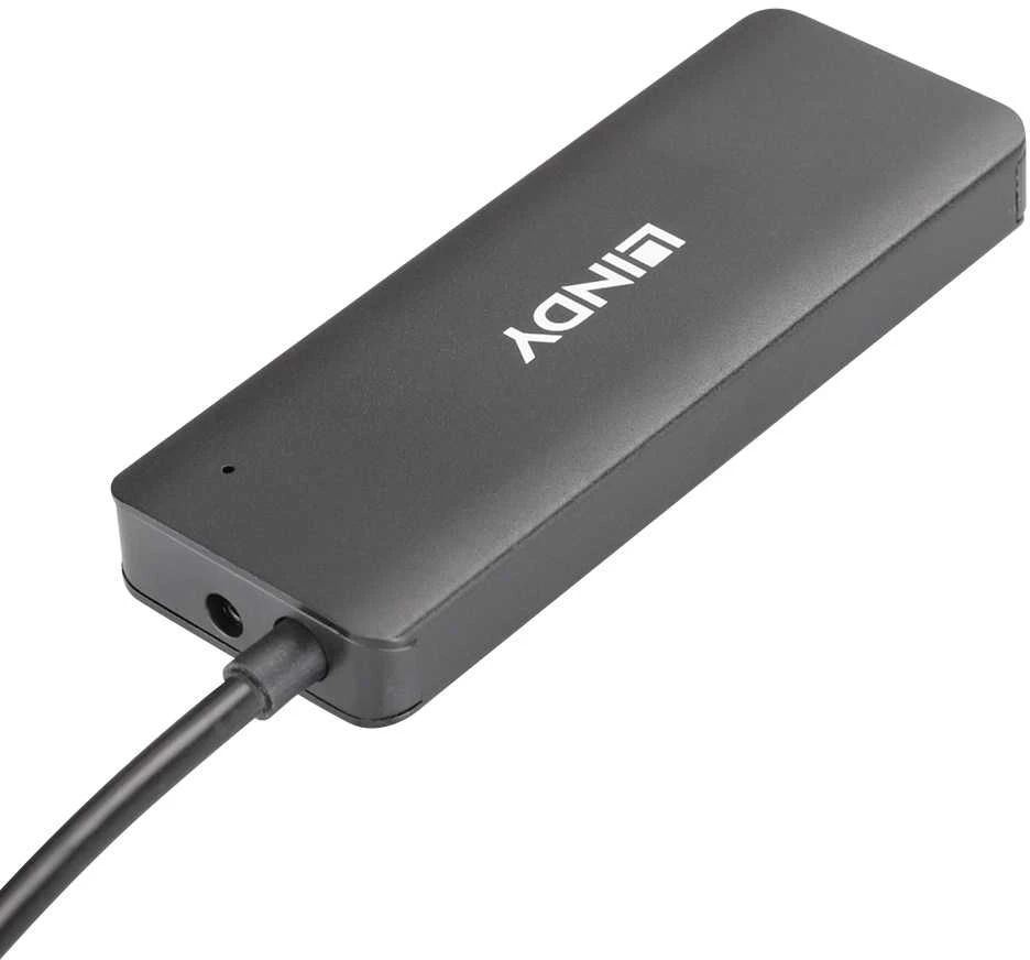 USB Hub - LINDY 4 Jungčių USB 2.0 Hub, Juodas