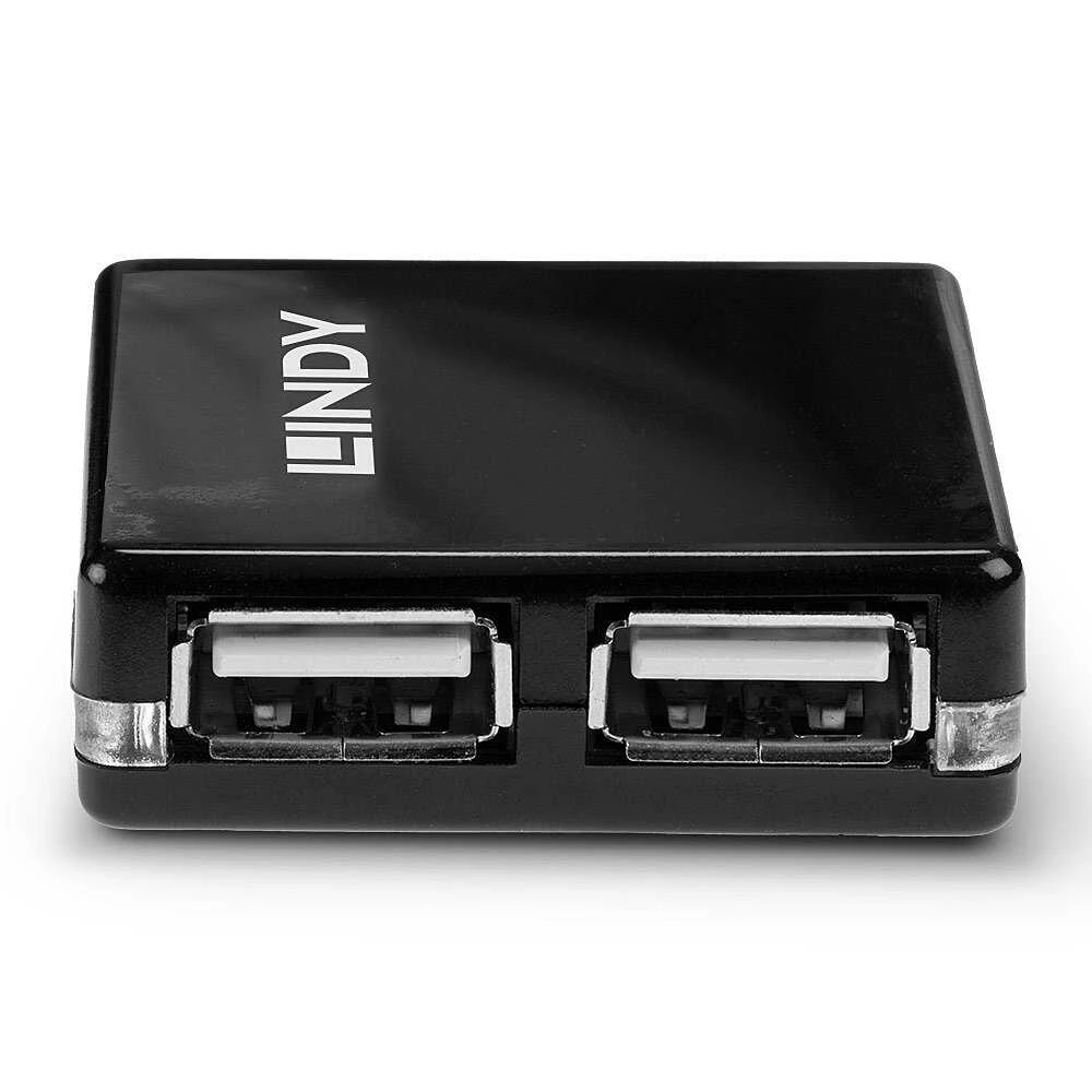 USB Hub - LINDY 4 Prievadų USB 2.0 Mini Hub 480Mbps