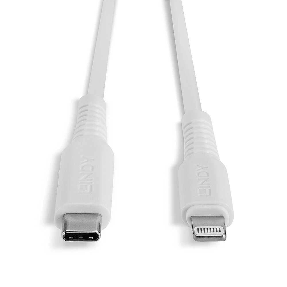 USB Kabelis - LINDY USB Type C į Lightning Laidas, M/M, 480Mbps, 3 m, Baltas