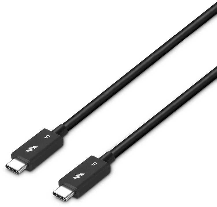 Thunderbolt Laidas - LINDY Thunderbolt 5 Laidas, 40Gbps, 100W PD, 1 m, Juodas