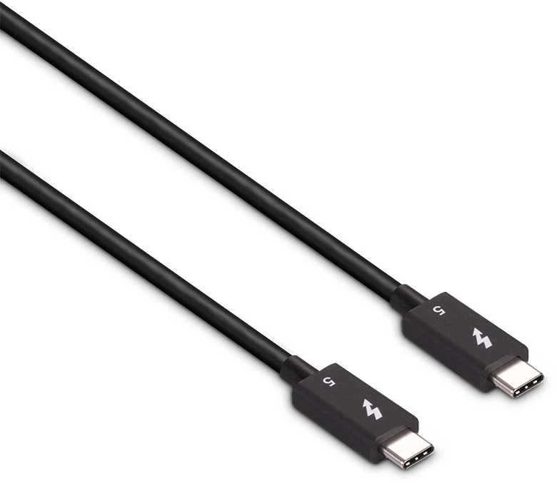 Thunderbolt Laidas - LINDY Thunderbolt 5 Laidas, 40Gbps, 100W PD, 1 m, Juodas