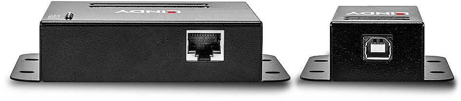 Lindy USB 2.0 4 prievadų Cat.6 50m juodas