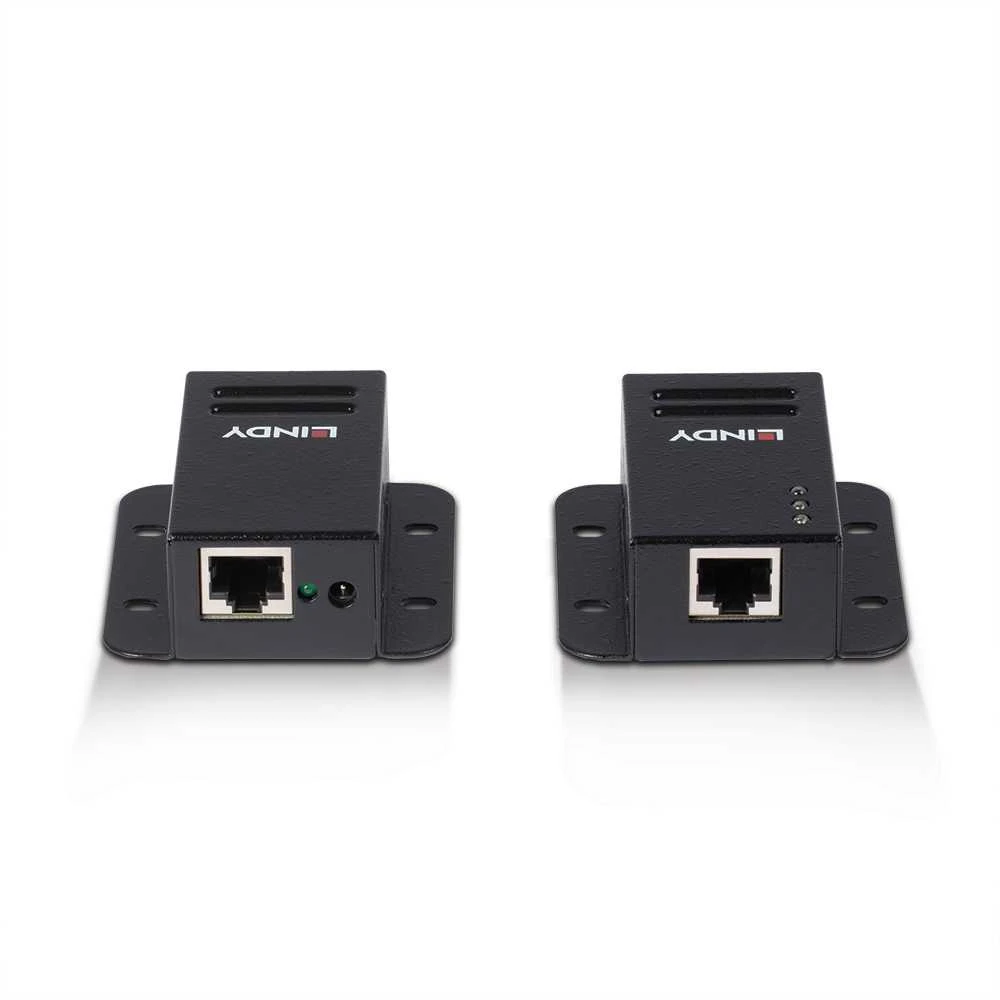 Rallonge USB 2.0 Lindy 100 M - 2 Ports - Câble Cat.6 Pour Transfert Vidéo/audio Longue Distance