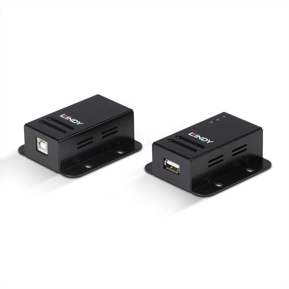 USB Prailginimo Laidas - LINDY USB 2.0 Cat.6 Prailginimo Laidas, Maitinamas per Cat.5e/6 Kabelį, 50 m, Juodas