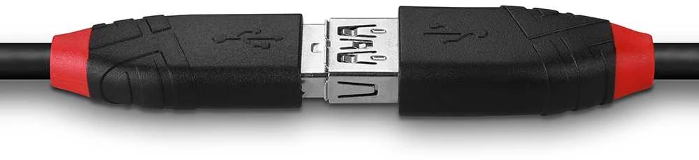 USB Prailginimo Laidas - LINDY Aktyvus Plonas USB 2.0 Prailginimo Laidas, M/F, 480 Mbps, 5 m, Juodas