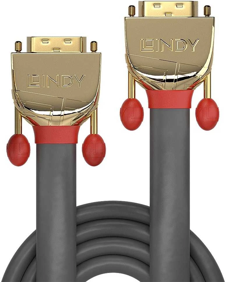 Lindy DVI-D kabelis su auksinėmis jungtimis