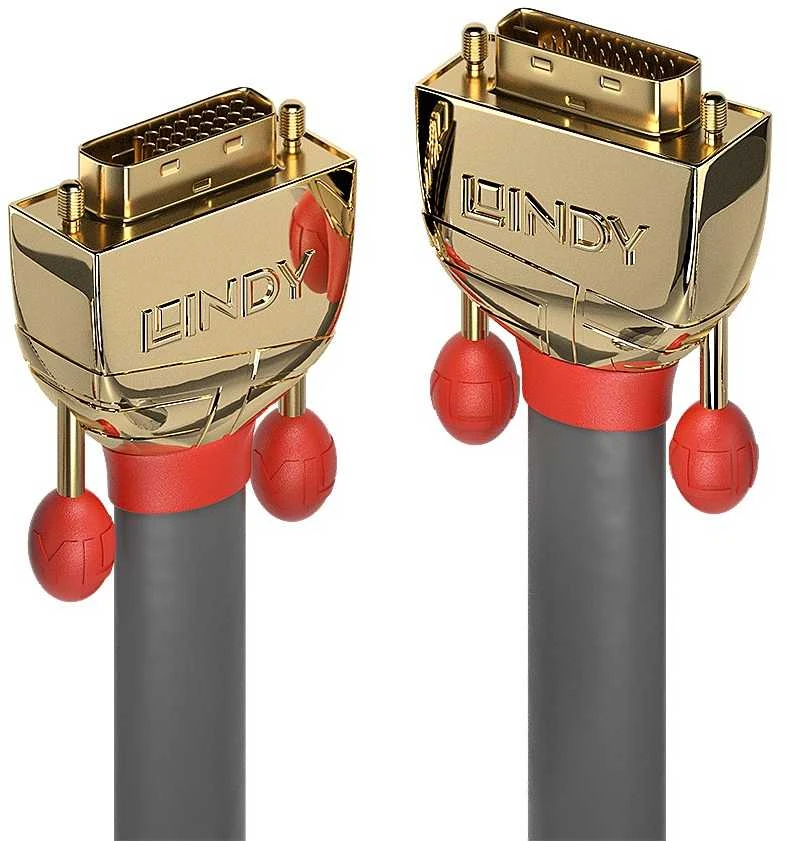 Lindy Vaizdo Laidas - 20m DVI-D Dual Link M/M 2560x1600 60Hz Auksu Padengtas