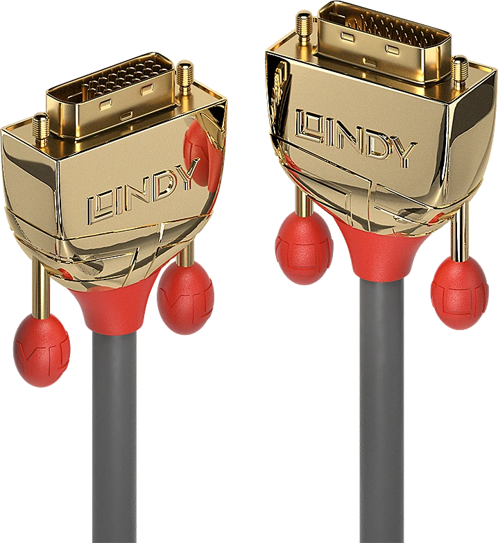 Lindy Vaizdo Laidas - DVI-D Dual Link 2m M/M 2560x1600 60Hz Auksu Padengtas