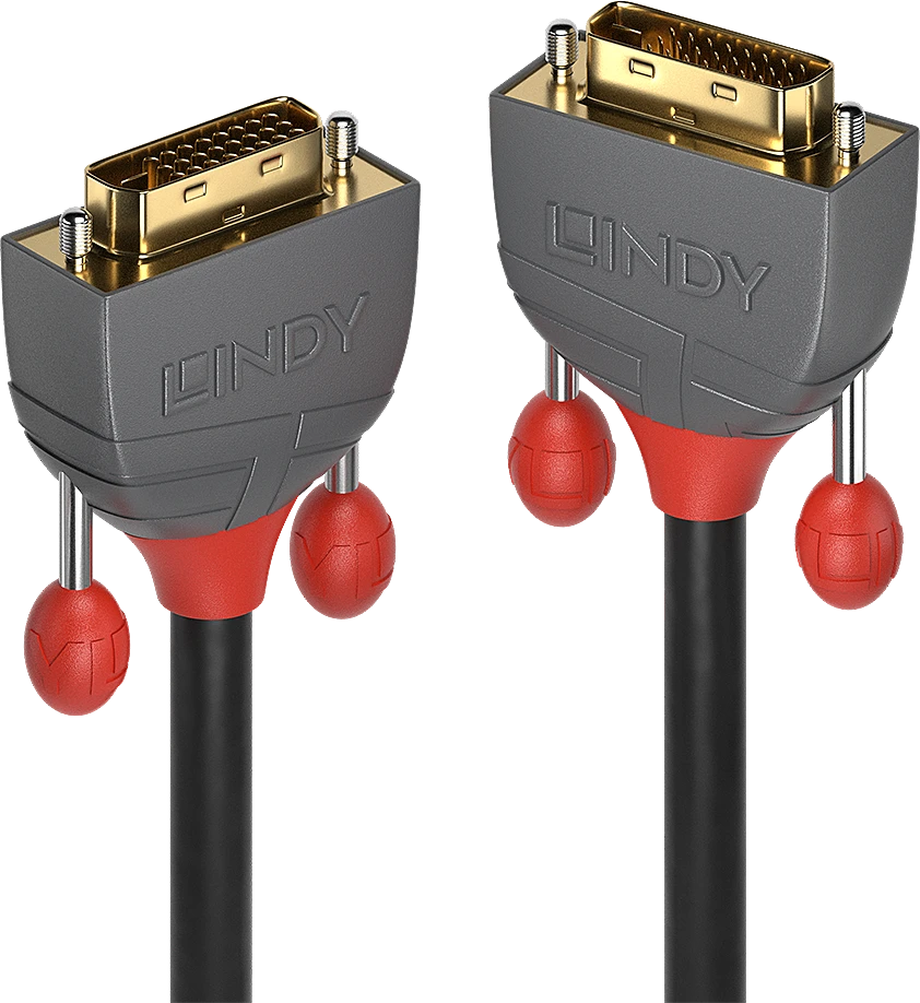 Lindy Vaizdo Laidas - DVI-D SLD Dual Link 15m 2560x1600 60Hz 9.9 Gbps Auksu Padengtas