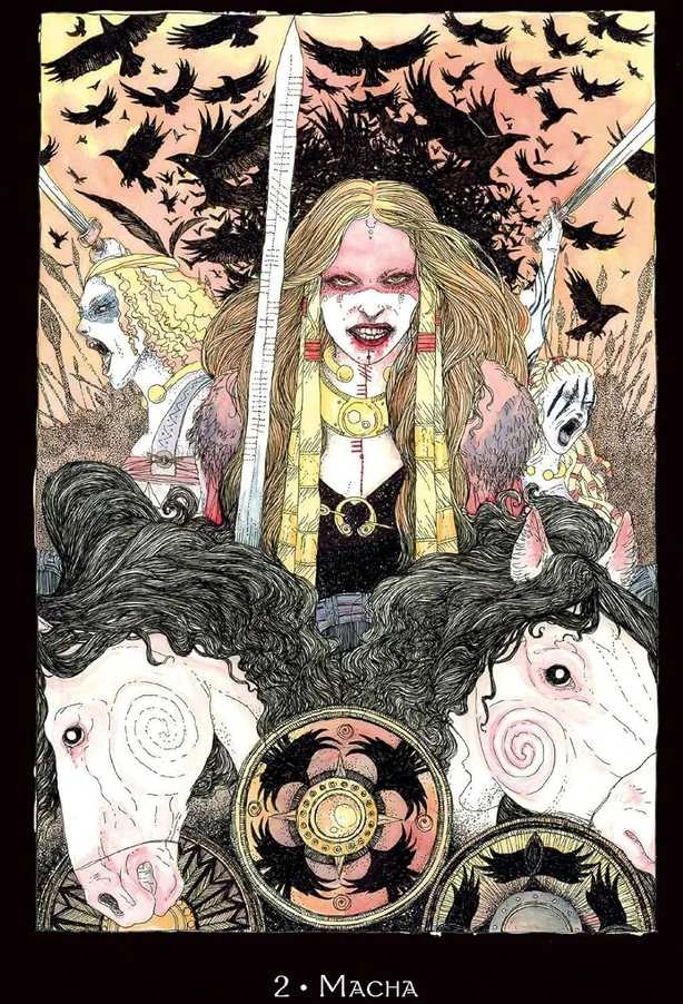Llewellyn Orakulo kortų rinkinys - Call of the Morrigan 45 Kortų Gidas 21x17.5x5 cm