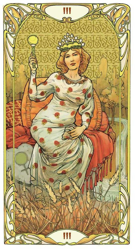 Lo Scarabeo Golden Art Nouveau Tarot Grand Trumps Kortos