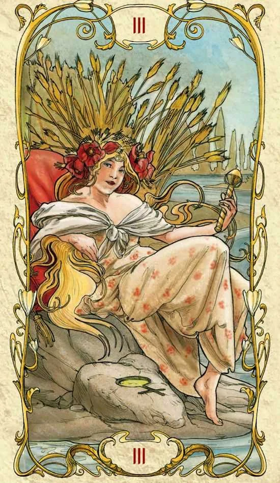 Lo Scarabeo Mucha Tarot Kortos