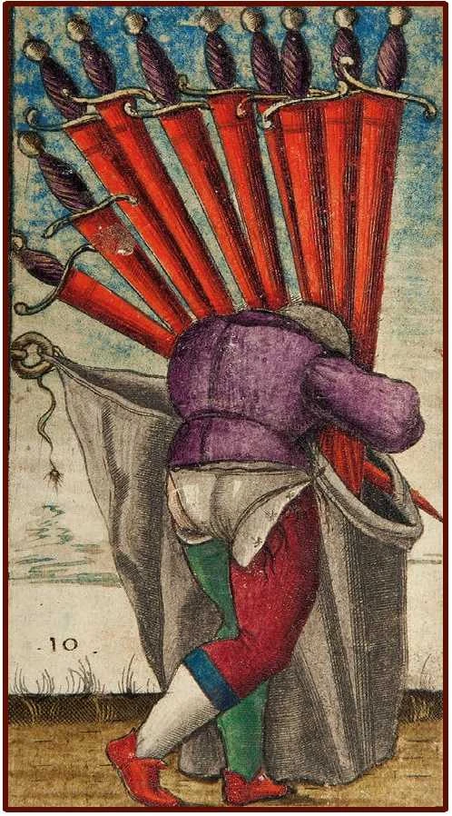 Lo Scarabeo Sola Busca Tarot Mini - Kišeninio Dydžio Kortos