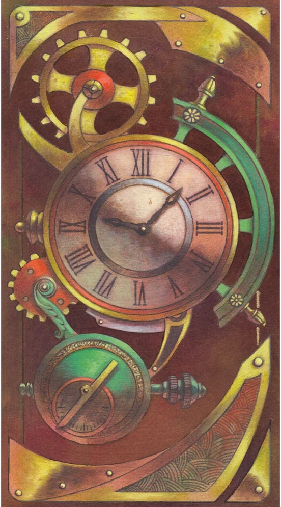 Lo Scarabeo Steampunk Art Nouveau Tarot Kortos