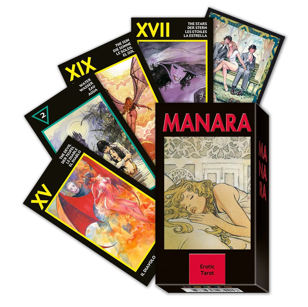 Lo Scarabeo Manara Erotic Mini Tarot kortos