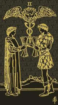 Lo Scarabeo Tarot Gold And Juodas Edition Taro Kortos