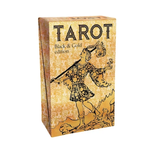 Lo Scarabeo Tarot Juodas And Gold Edition Taro Kortos