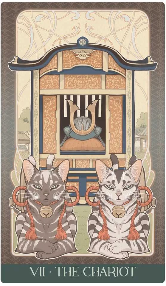 Taro Kortų Kaladė - Lo Scarabeo Japanese Art Nouveau Tarot Premium Deck, 78 Kortos