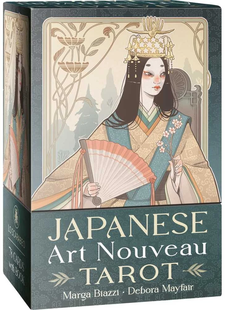 Taro Kortų Kaladė - Lo Scarabeo Japanese Art Nouveau Tarot Premium Deck, 78 Kortos