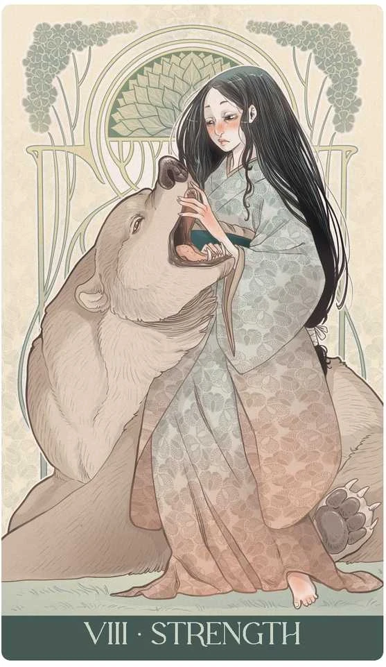 Taro Kortų Kaladė - Lo Scarabeo Japanese Art Nouveau Tarot Premium Deck, 78 Kortos