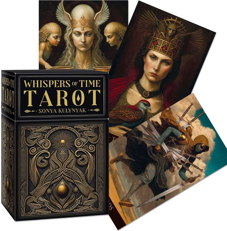 Whispers of Time taro kortos Lo Scarabeo – 78 kortų, auksuoti kraštai