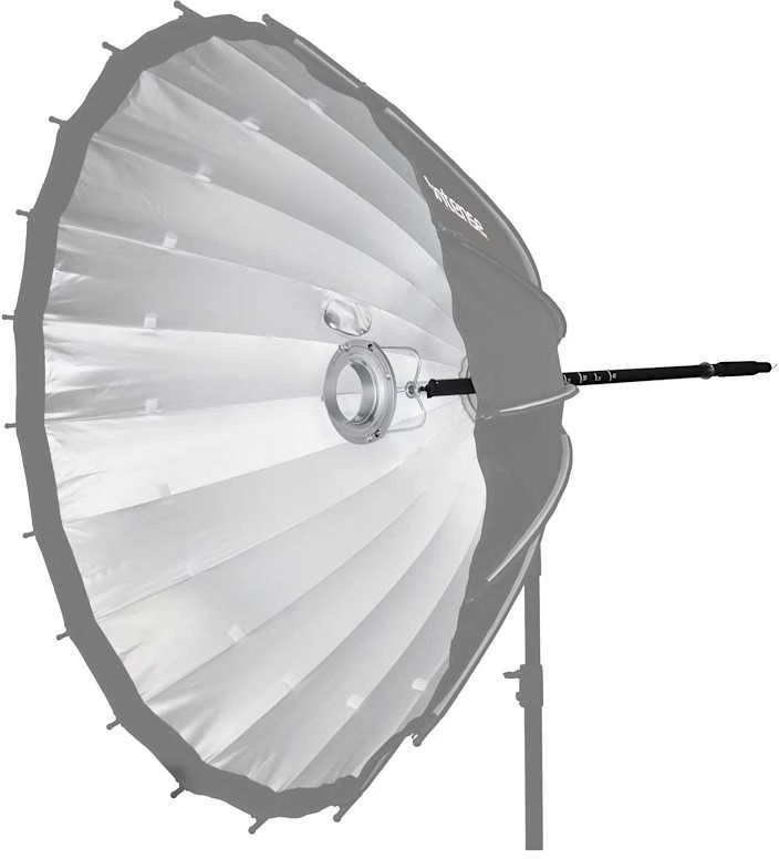 Lubinis šviestuvas Apšvietimo Įranga - MITOYA INTENSE Zoom-Focus Ilgas 120cm Laikiklis Bowens