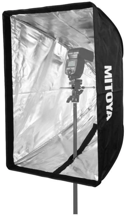 Lubinis šviestuvas Apšvietimo Įranga - MITOYA EASY Softbox 60x90cm Greitas Surinkimas