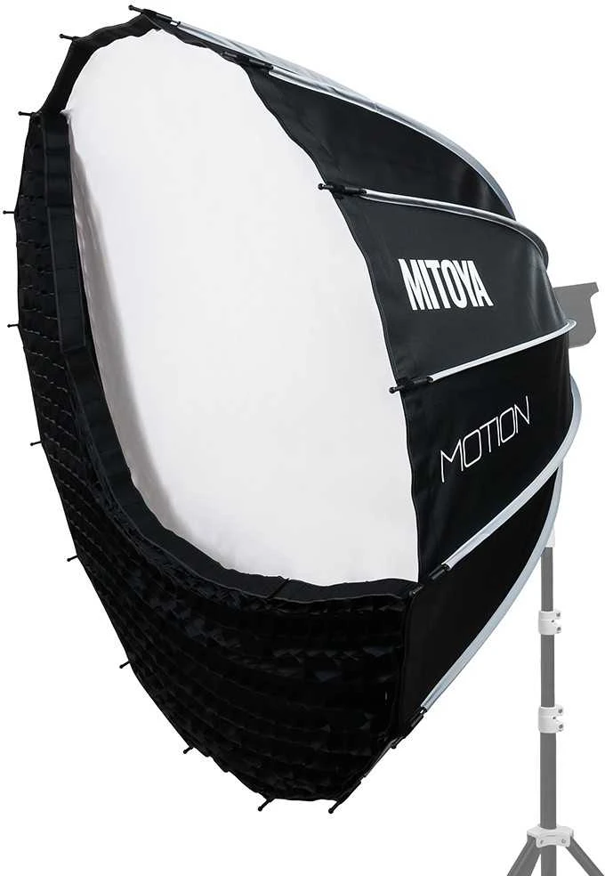 Lubinis šviestuvas Apšvietimo Įranga - MITOYA MOTION Softbox 120cm Montavimas