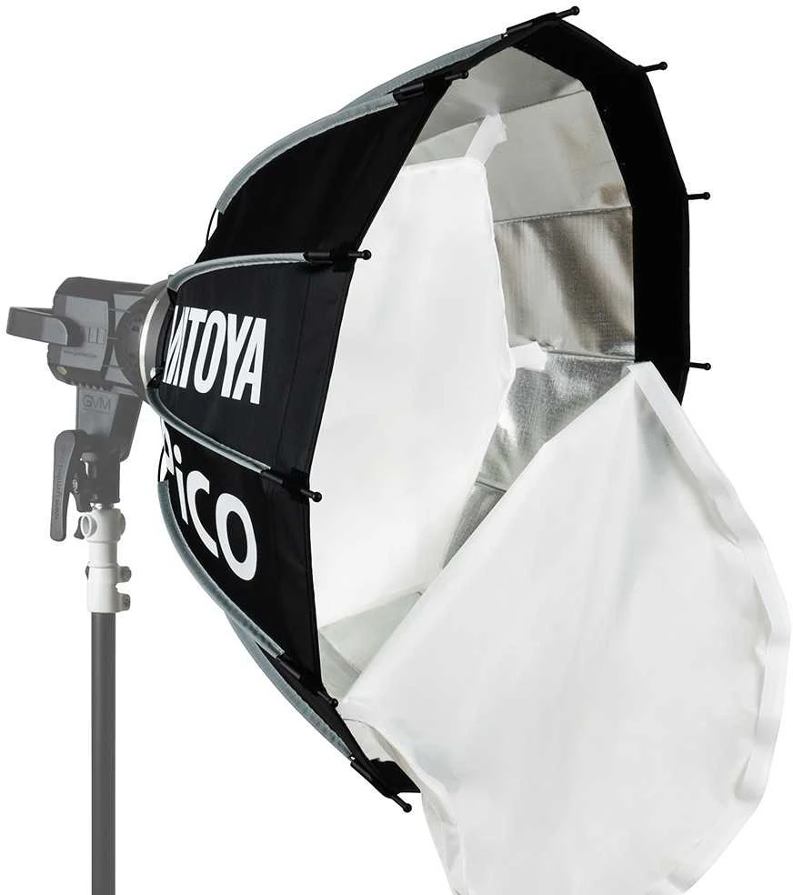 Lubinis šviestuvas Apšvietimo Įranga - MITOYA PICO Softbox 65cm BOWENS Adapteris su Tinklu