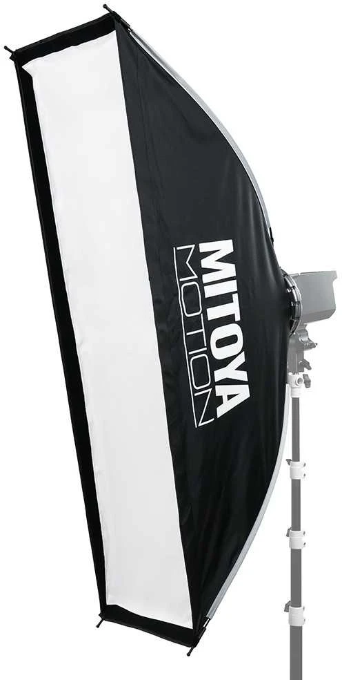 Lubinis šviestuvas Apšvietimo Įranga - MITOYA MOTION STRIP 30x120cm Softbox su Tinkleliu [Bowens]