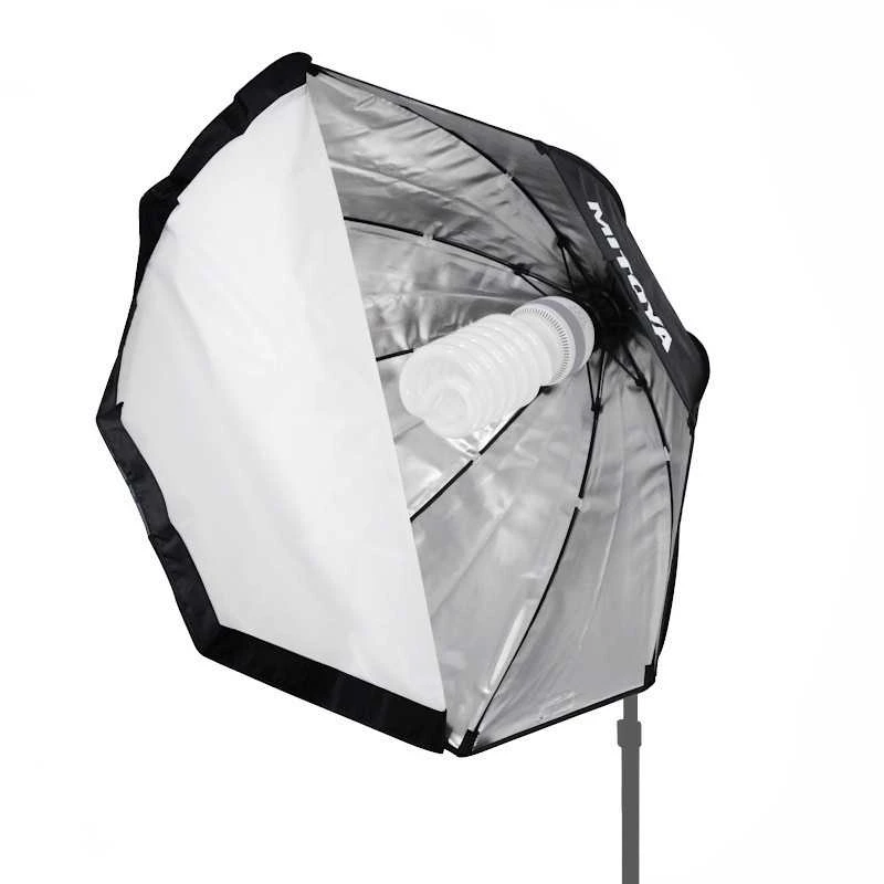 Lubinis šviestuvas Apšvietimo Įranga - MITOYA SIMPLE 90cm E27 Softbox su Atspindinčia Vidaus Dalis