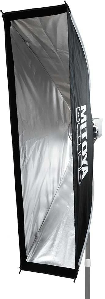 Lubinis šviestuvas Apšvietimo Įranga - MITOYA MOTION STRIP 30x120cm Softbox su Tinkleliu [Bowens]