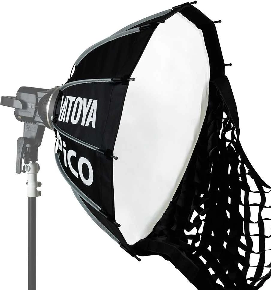 Lubinis šviestuvas Apšvietimo Įranga - MITOYA PICO Softbox 65cm BOWENS Adapteris su Tinklu
