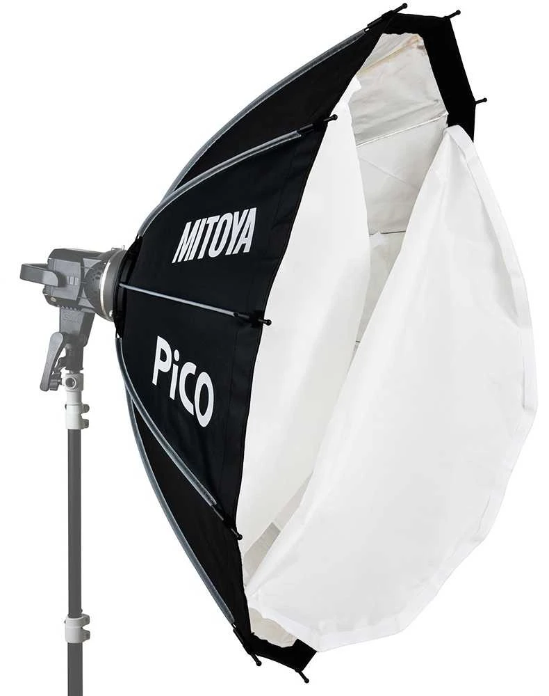 Lubinis šviestuvas Apšvietimo Modifikatorius - MITOYA PICO 105cm Softbox su Tinkleliu ir Bowens Adapteriu