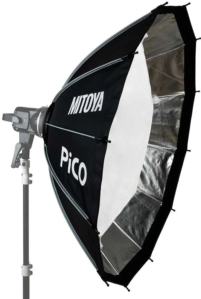 Lubinis šviestuvas Apšvietimo Modifikatorius - MITOYA PICO 105cm Softbox su Tinkleliu ir Bowens Adapteriu