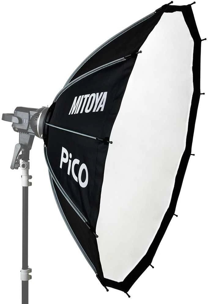 Lubinis šviestuvas Apšvietimo Modifikatorius - MITOYA PICO 105cm Softbox su Tinkleliu ir Bowens Adapteriu
