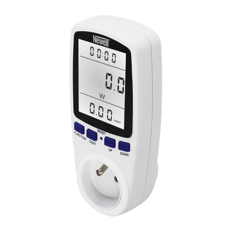 Lubinis šviestuvas Energijos Monitorius - Newell Wattmeter Galia Srovė Įtampa LCD Apšviestas