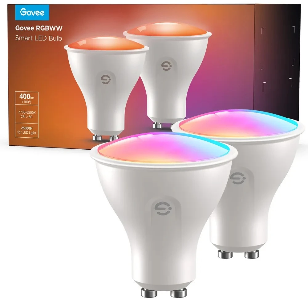 Govee RGBWW išmanioji 4.8W LED lemputė GU10 2vnt.
