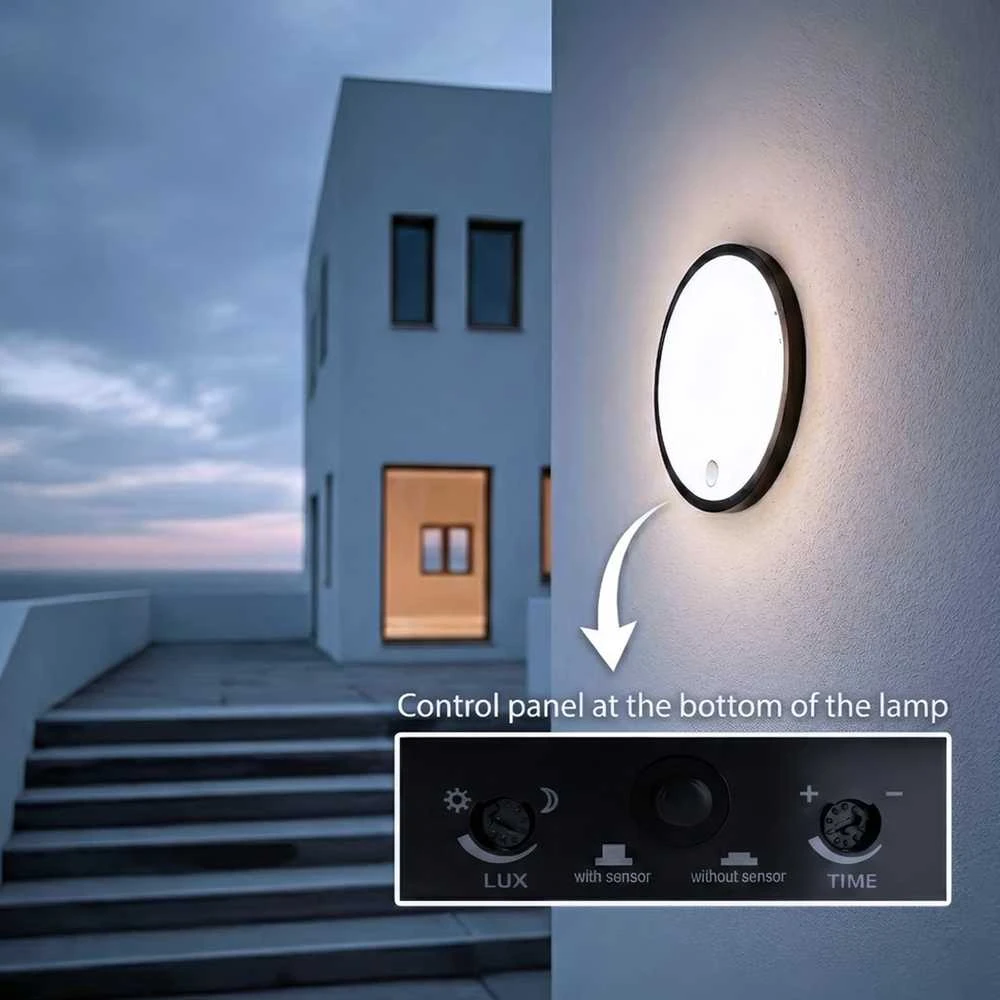 Maclean LED šviestuvas su judesio jutikliu, PIR jutikliu, juodas, 10W, IP65, 1000lm, neutrali spalva, MCE525 B