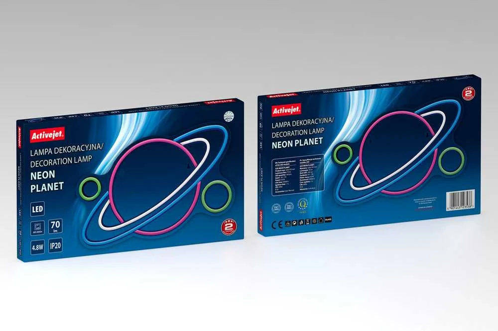 ActiveJet Aktyvuotas AJE-NEON PLANET LED neonas