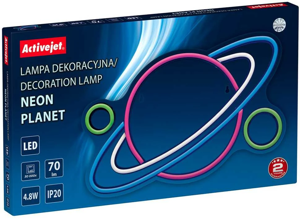 ActiveJet Aktyvuotas AJE-NEON PLANET LED neonas