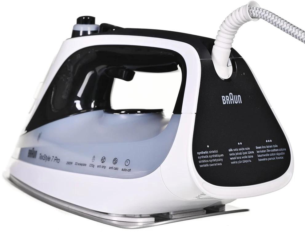 BRAUN TexStyle 7 Pro Garų lygintuvas SI 7149 WB, Baltas/juodas