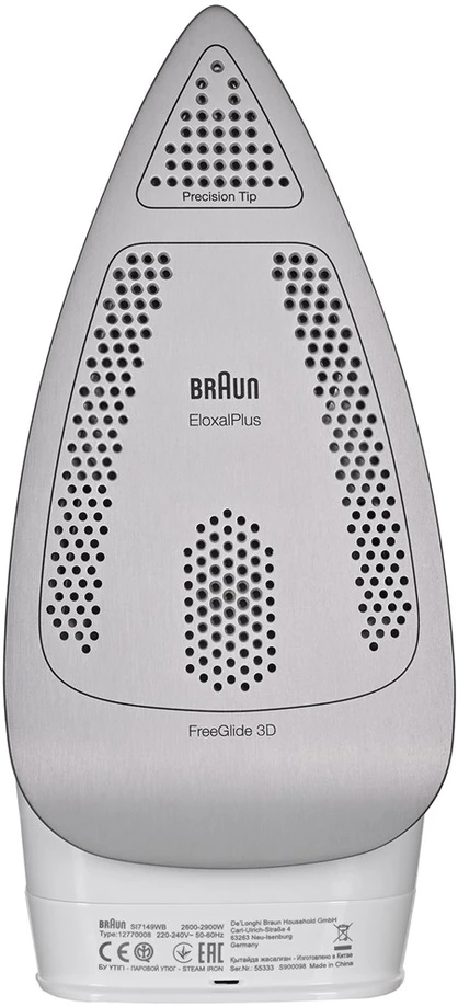 BRAUN TexStyle 7 Pro Garų lygintuvas SI 7149 WB, Baltas/juodas
