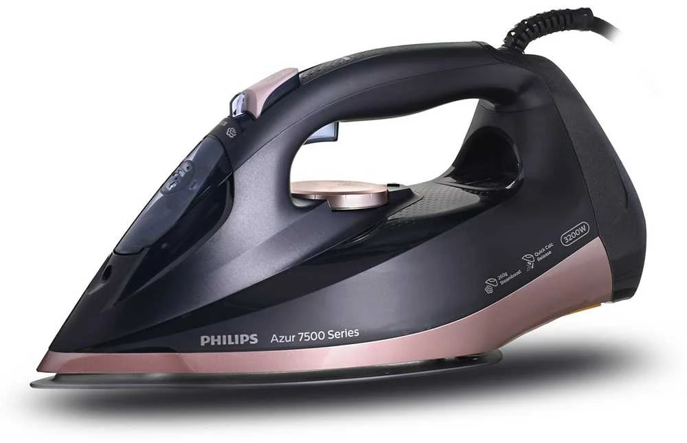 Philips | DST7510/80 | Garų lygintuvas | 3200 W | Vanduo tank capacity 300 ml | Continuous steam 55 g/min | Steam boost performance 260 g/min | Mėlyna/Gold