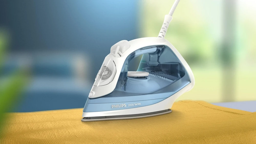 Philips 2000 series DST2010/20 iron Garų lygintuvas Nelipnus padas 2000 W Pilkas