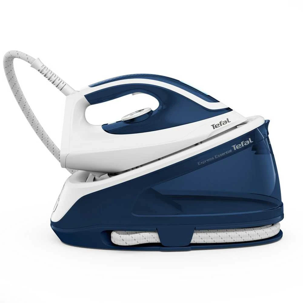 TEFAL | „Express Essential Steam Station“ | SV6116E0 | 2200 W | 1,4 l | 5–6 barai | Automatinis išjungimas | Vertikali garų funkcija | Kalkių valymo funkcija | Baltas/ Mėlyna