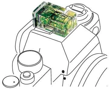 Lygio įrankis - Manfrotto Poziomnica na stopke aparatu Bubble Level