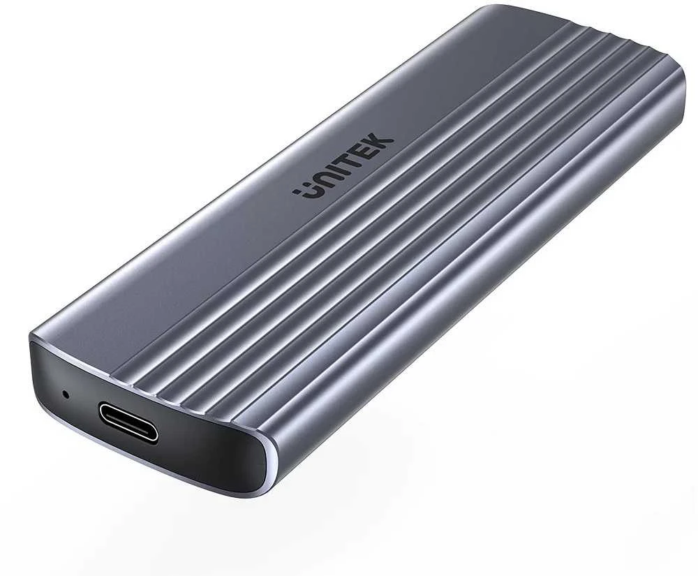 M.2 SSD Dėklas - Unitek S1241B01 NVMe USB-C 10Gbps Pilkas